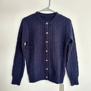100% Cashmere Women Cable Knit Cardigan